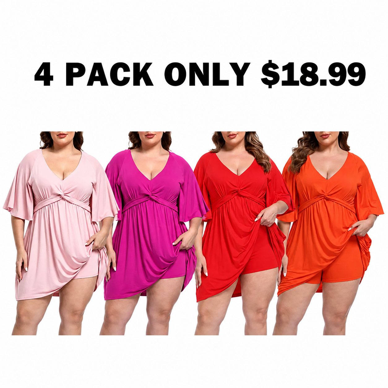 ✨Women's Plus Size Romper Dress✨